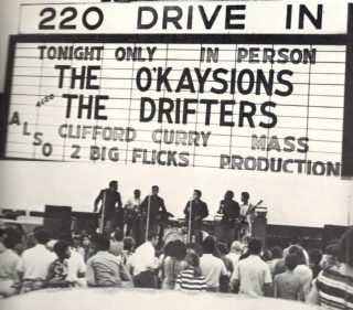 O'Kaysions and Drifters at the 220 Drive-in in Martinsville, VA., May, 1970.