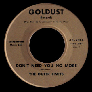 Outer Limits Goldust 45 Don't Need You No More