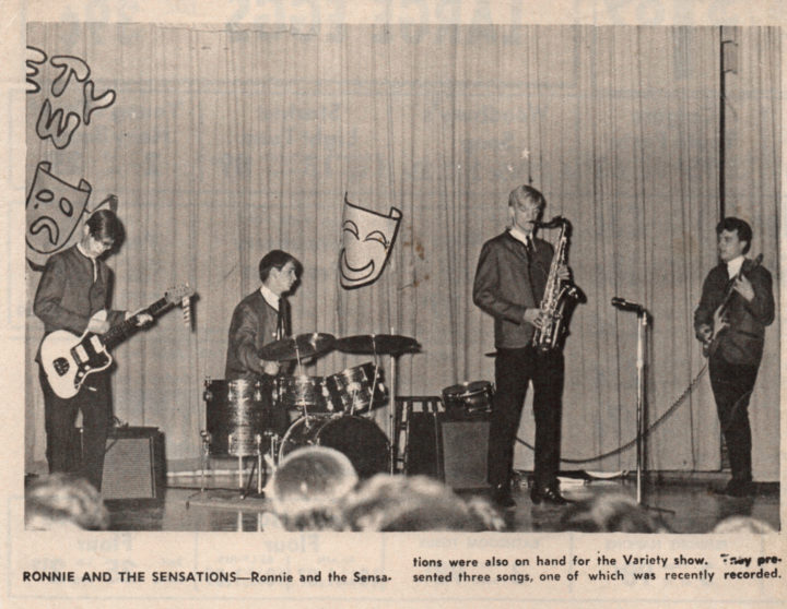 Ronnie and the Sensations news clipping