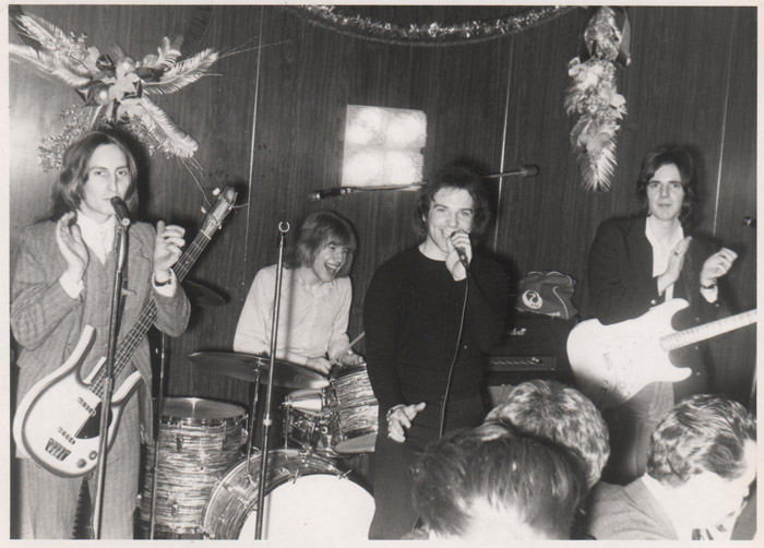 The Kool, December 1970, from left: Brian Hosking, Alan Cottrell, Roger Semon, Dave Carol and (not pictured) Ronnie Clayden Photo courtesy of Brian Hosking