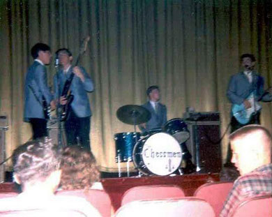 The Chessmen, mid-late 1965. left to right: Robert Patton, Tommy Carter, Tom Carrigan and Jim Herbert