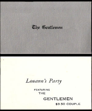 Tim: "A business card with no phone number on it….Doesn’t make a great deal to sense, but I’m thinking we thought it was cool at the time!"