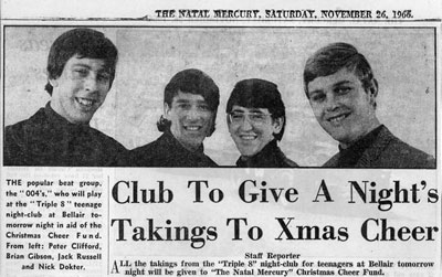 Article in the Natal Mercury, November 26, 1966.