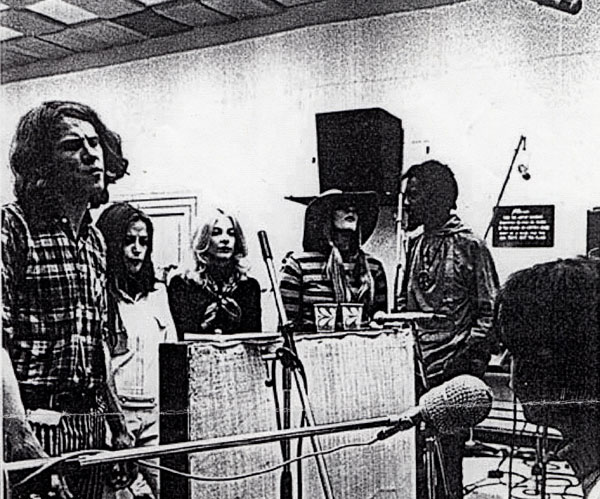 Donna Warner (middle) singing on Jay Telfer's Perch album sessions, spring 1969