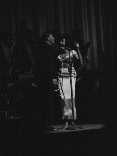 Bobby Byrd and Anna King with James Brown's group at the Apollo, early-mid 1960s.