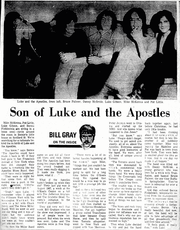 Luke & the Apostles article