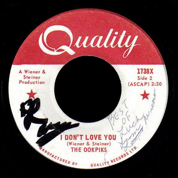 Ookpiks Quality 45 I Don't Love You