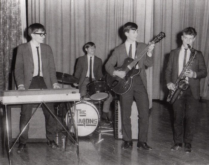 The Pentagons, from left: John Coggeshall, Dave Lemieux, Steve Morse and Gary Lamperelli.