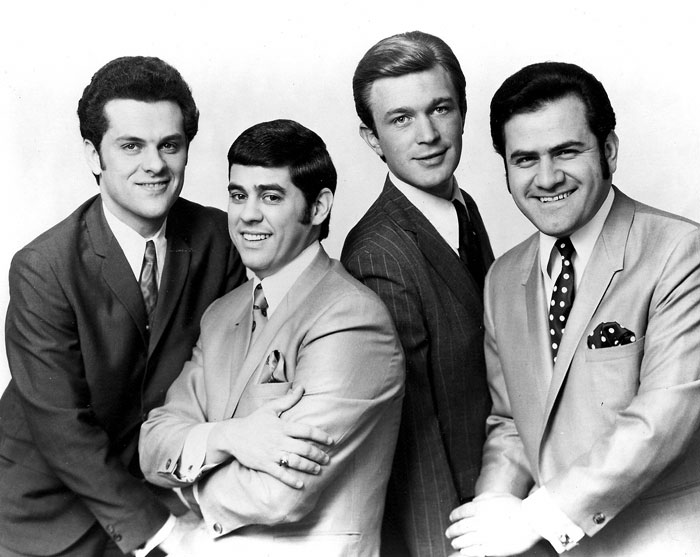 The Portraits in New York, 1968, from left: Gary Myers, Jerry Tawney, Stan Ray and Phil Alagna
