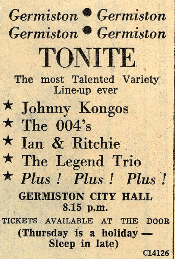 Johnny Kongos, 004, Ian & Ritchie at Germiston City Hall