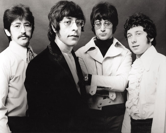 Scrugg, 1968, left to right: Jack Russell, Chris Demetriou, John Kongos and Henry Spinetti