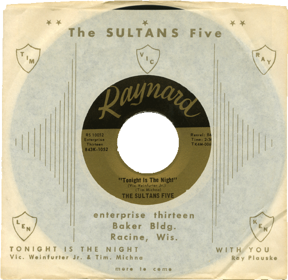 The Sultans Five Raynard 45 Tonight Is the Night