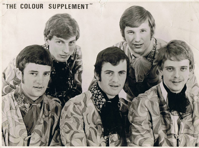 Colour Supplement, early 1967, from left: George, Paul, Phil, Ricky and Pete