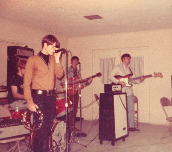 Dust at the DeSoto Community Center, December 14, 1967 from left: Gene, Jim, Rollie and Glenn