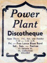 Power Plant Discotheque, St. Catharines