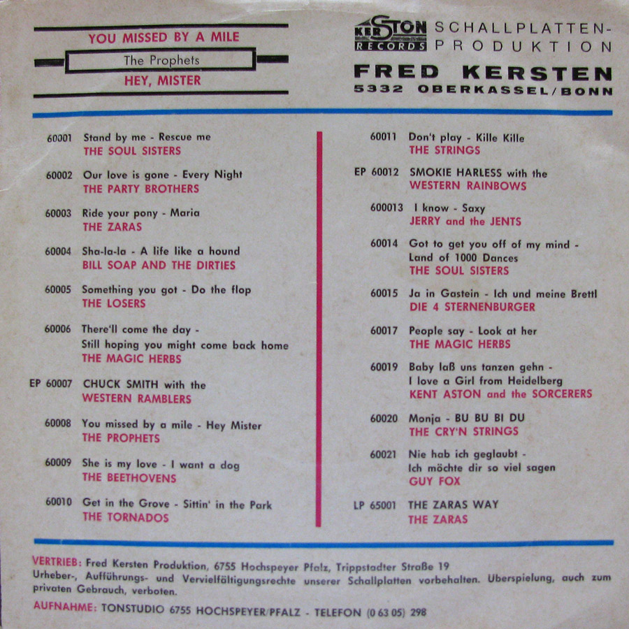 Prophets Kerston PS back