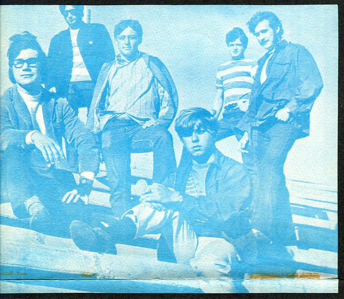 The Village Steps, circa 1967, left to right: Dwight Snell, Lloyd Duhaime, Billy Irwin, Ray Servant, Danny Dube, Mike Duhaime