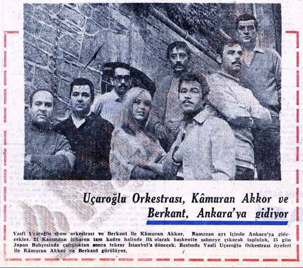 Muzik Ve Genclik (Music and Youth), November 16, 1968. To Kamuran's left is Berkant, and directly behind them is Vasfi Uçaroğlu