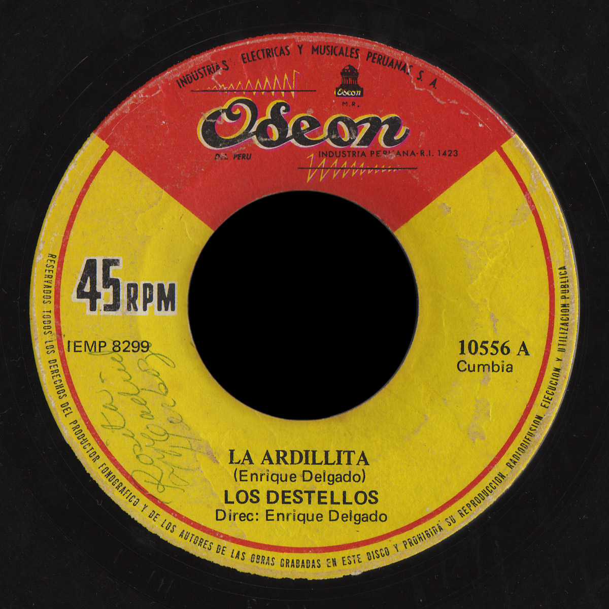 Los Destellos Odeon 45 La Ardillita
