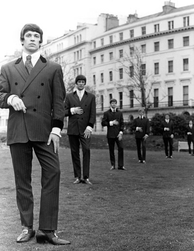 Brighton Crescent, spring 1965, from left: Bryan Stevens, Chuck Fryers, Mick Ketley, Bob Slomat, Malcolm Randall and Bernie Smith