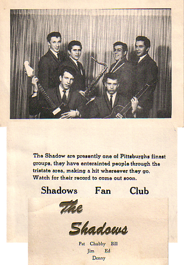 The Shadows with Pat Wallace, plus Chubby, Bill, Jim, Ed and Denny