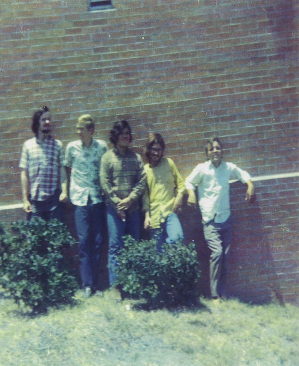 The Red House band photo: James Noe, Billy King, Ric Gonzalez, John Coco and Tommy Durham