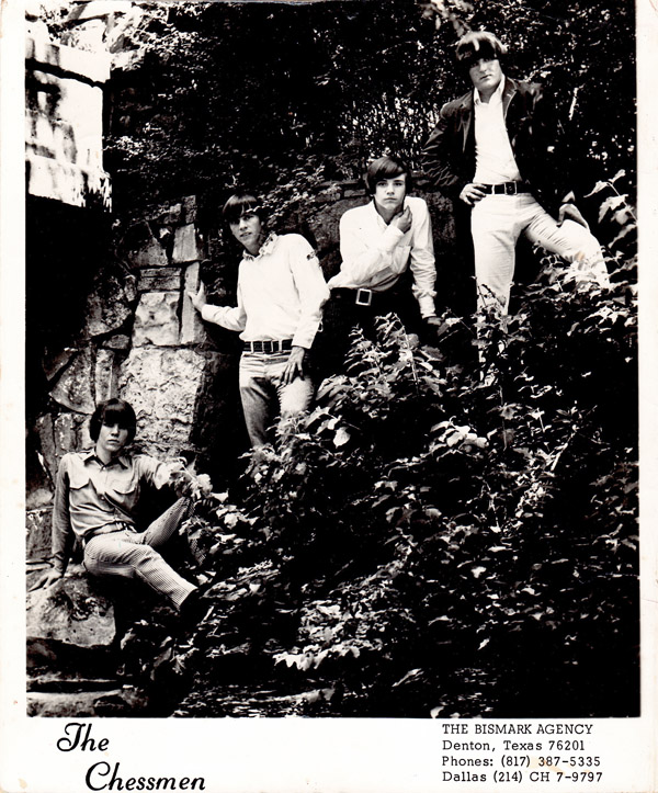 Bismark promotional, circa mid-late '67, From left: Doyle Bramhall, Johnny Peebles, Jimmie Vaughan and Tommy Carter