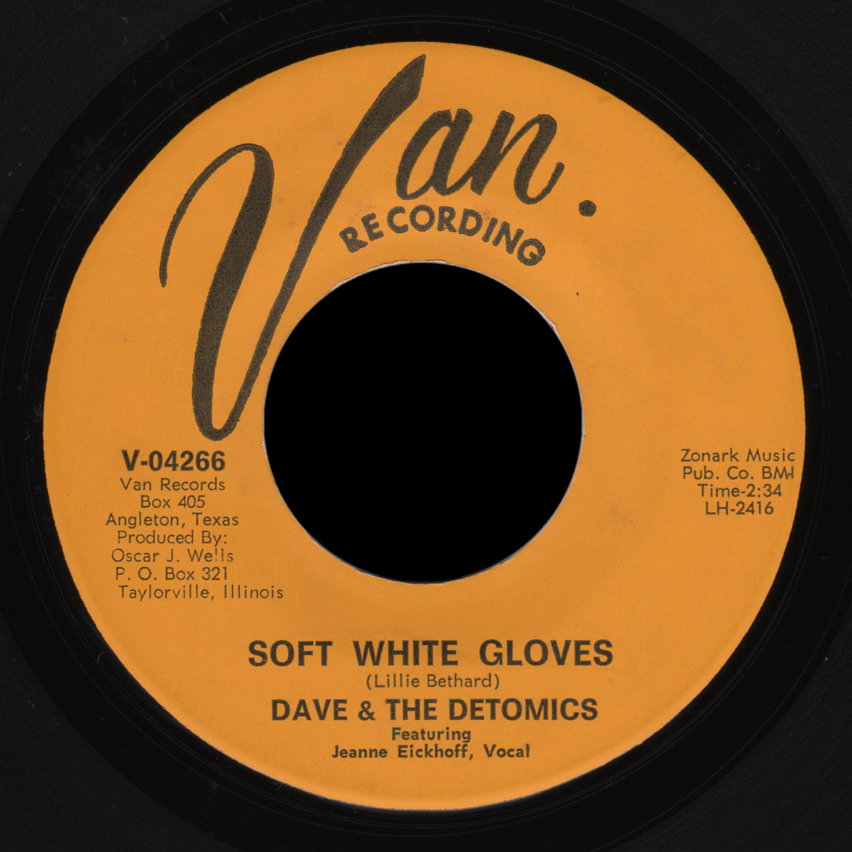 Dave and the Detomics Van 45 Soft White Gloves