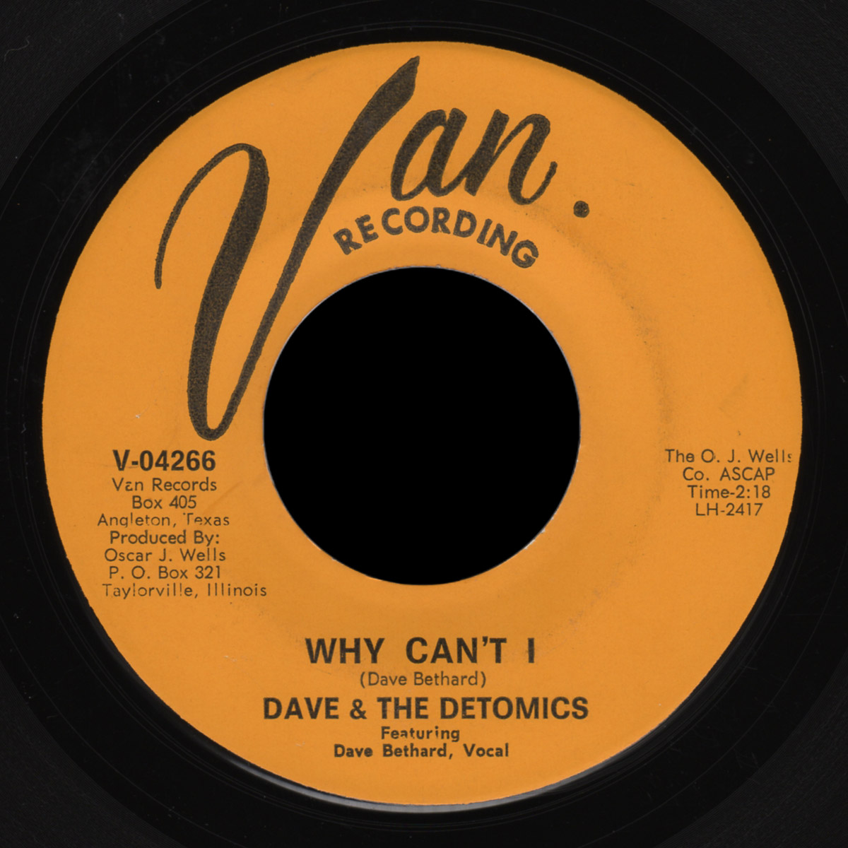 Dave and the Detomics Van 45 Why Can't I