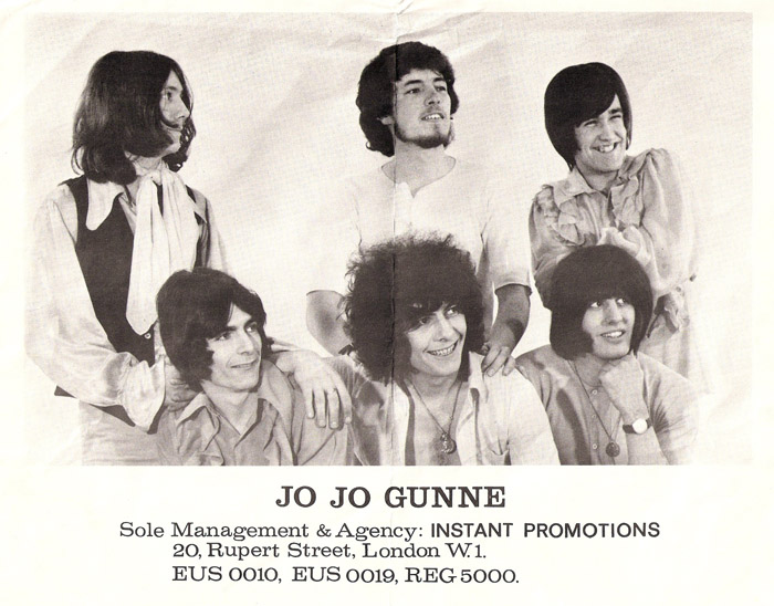 Jo Jo Gunne, 1969, Mick Wheeler bottom right. Photo from Alan Barratt