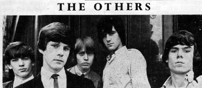 The Others, circa 1964, from left to right Pete Hammerton, Geoff Coxon, Bob Freeman (Rob Tolchard), Paul Stewart and Ian McLintock.
