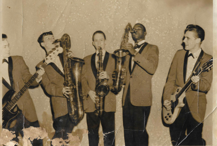 The Blue Chords - Steve Epperly, John Laughter, David Epperly, Alford Thompson, Roger Bailey.Missing from photo, Arnold Smith