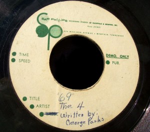 The 4 Sam Philips Studios Acetate "69"