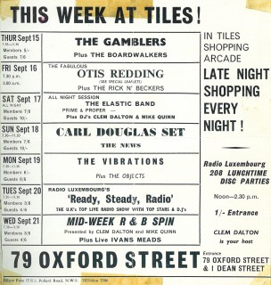 The Carl Douglas Set at Tiles, September 1966