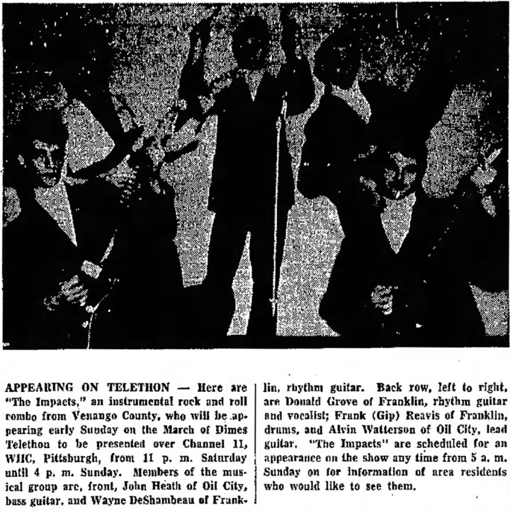 The Impacts, Jan. 26, 1965