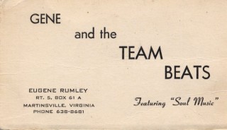 Gene & the Team Beats Business Card