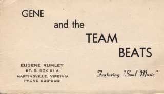 Gene & the Team Beats Business Card