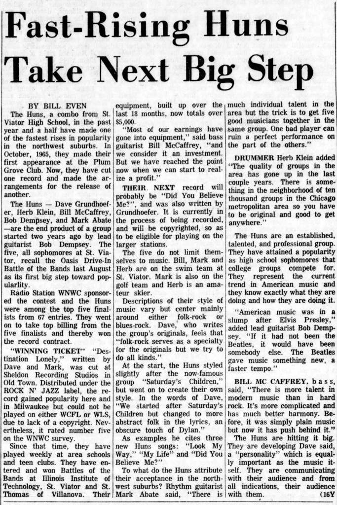 The Huns Roselle Register Friday, March 24, 1967