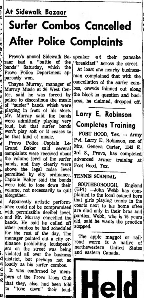 Murray Music Provo Daily Herald, July 31, 1966