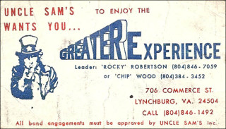 Greater Experience card for Uncle Sam's