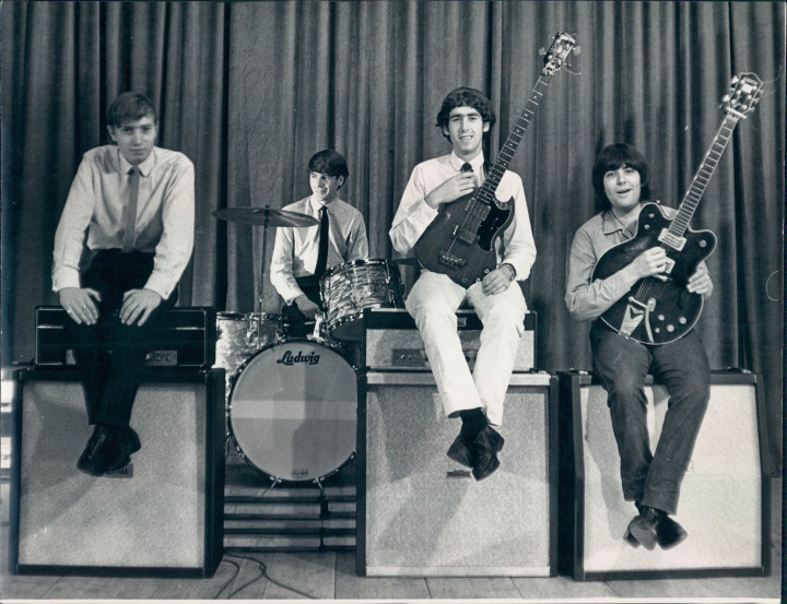 The London Beats in Poland, 1965. Left to right: John Carroll, Jimmy Smith, Peter Carney and Mick Tucker