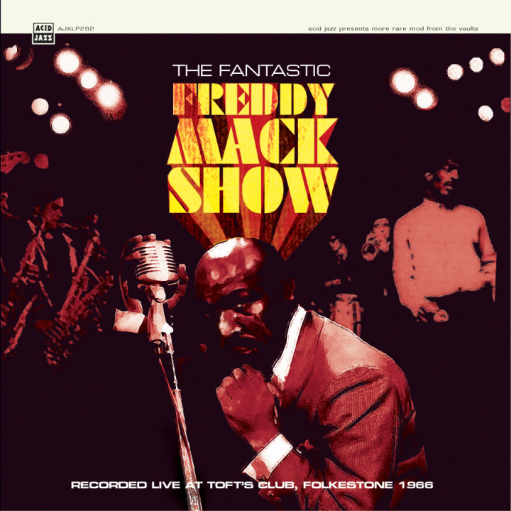 Cover of Freddy Mack's Live album, re-released by Acid Jazz