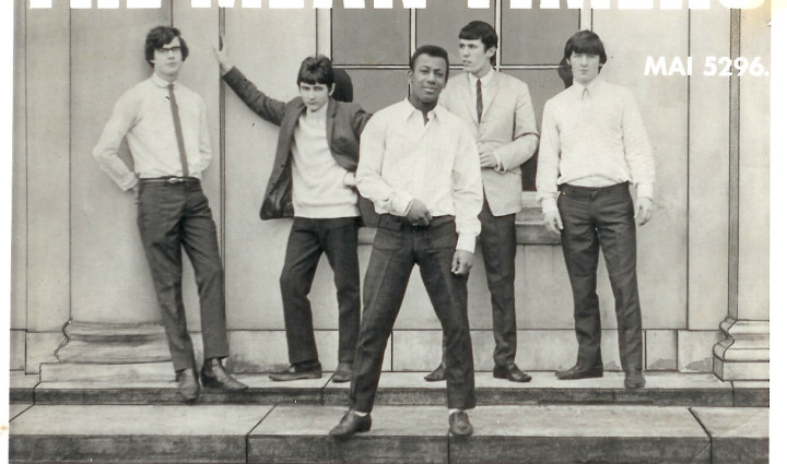 Simon K & The Meantimers, circa spring 1967. Left to right: Bill Pitt, Mick Armes, Kenny Simon, Rick Thomas and Paul Hewson. Photo: Michael Armes