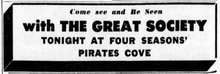 Great Society Pirates Cove at the Four Seasons, Cincinnati, July, 1967