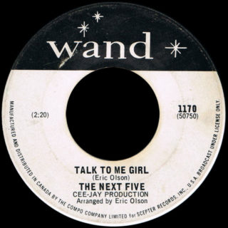 Next Five Canadian issue of "Talk to Me Girl" on Wand