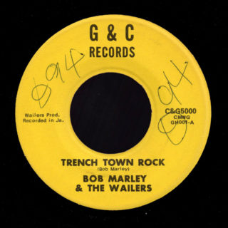 Bob Marley & the Wailers G&C 45 Trench Town Rock